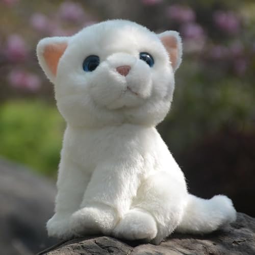 MZICXV Simulation süße Plüsch Puppe Spielzeug Puppe Stoffpuppe kann EIN Sound-Kätzchen weich und niedliches Geschenk for Machen(White) von MZICXV