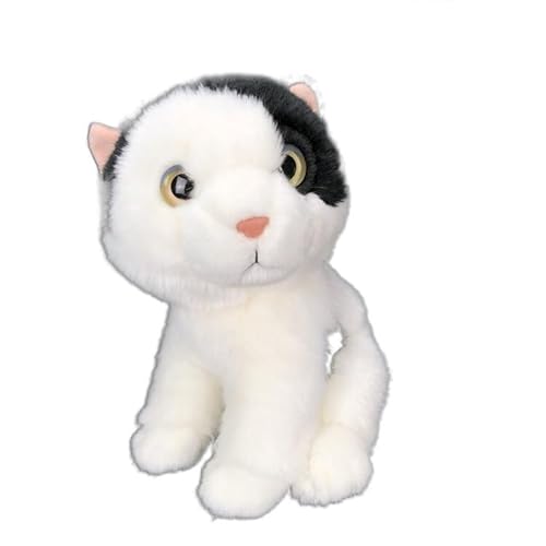MZICXV Simulation süße Plüschtier Haustier Puppe süße Haustier Kätzchen Puppe weiches und süßes Geschenk(Black) von MZICXV