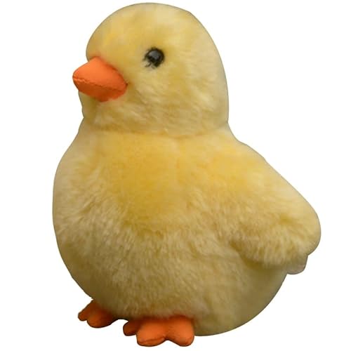 MZICXV Simulation süße kleine gelbe Huhn Plüsch Puppe Huhn Puppe Tier Huhn Spielzeug weich und niedlich 's Geburtstagsgeschenk(Yellow) von MZICXV