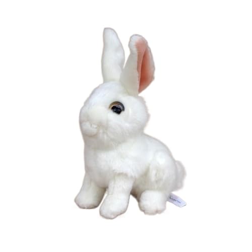 MZICXV Simulation süße weiße Kaninchen Plüschtier Kaninchen Puppe Geburtstagsgeschenk Hase Puppe Geschenk von MZICXV