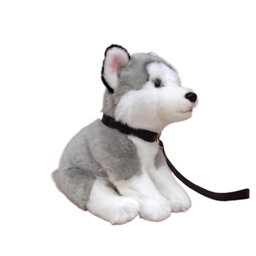 MZICXV Simulation super süße Husky-Puppe, Leine, Husky-Plüschtier, süße Hundepuppe, weiches Geschenk MZICXV Simulation super süße Husky-Puppe, Leine, Husky-Plüschtier, süße Hundepuppe, weiches Geschenk von MZICXV
