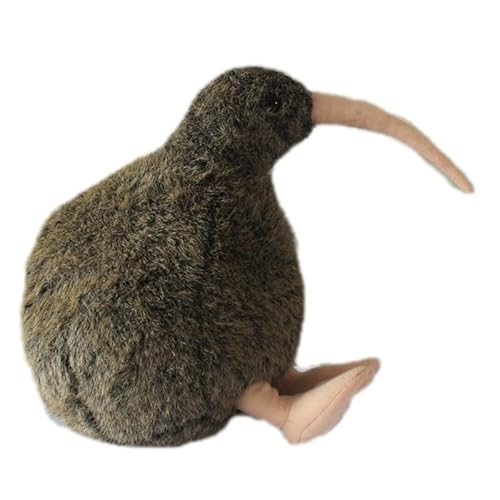 MZICXV Simulierte Kiwi-Vogel-Plüschpuppe, Kiwi-Vogel, Schnepfe, Strauß, Kiwi-Vogel, Plüschtier, weich und niedlich, Geschenk for die frühe Bildung, Heimdekoration(27cm) von MZICXV