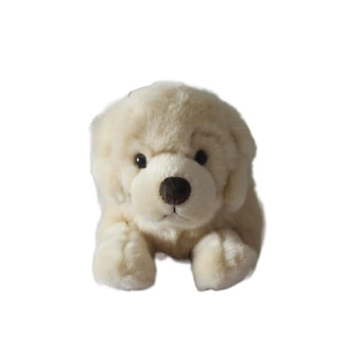 MZICXV Simulierte Labrador Retriever Plüschpuppe Tier Retriever Welpe Hund Plüschtier Weich und niedlich Begleitgeschenke for die Heimdekoration(White) von MZICXV