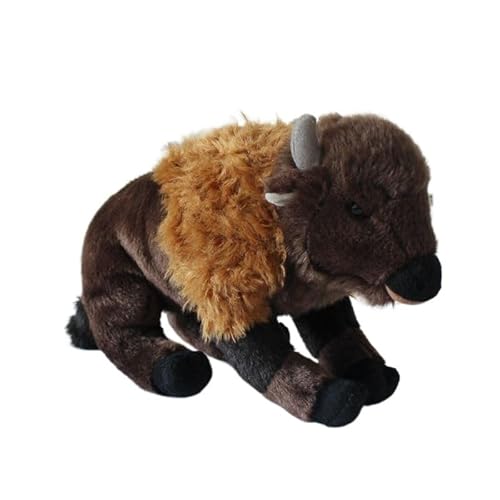 MZICXV Simulierte nordamerikanische Bison-Plüschpuppe, Tier-Yak-Plüschtier, Kalbspuppe, weich und niedlich, Begleiter, Geschenk, Heimdekoration MZICXV Simulierte nordamerikanische Bison-Plüschpuppe, Tier-Yak-Plüschtier, Kalbspuppe, weich und niedlich, Begleiter, Geschenk, Heimdekoration von MZICXV