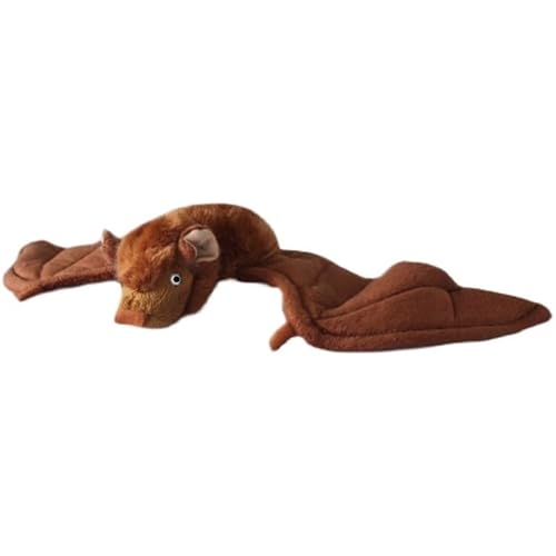 MZICXV Simuliertes Fledermaus-Plüschtier, Ratte, Schweinegesicht, große Fledermaus, Fledermaus-Plüschpuppe, Anhänger, weiches Früherziehungsgeschenk, Ornament(Brown) von MZICXV