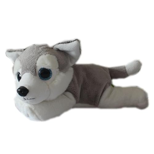 MZICXV Simuliertes Husky-Plüschtier, Tierwelpen-Plüschpuppe, weicher und niedlicher Begleiter, Geschenk, Heimdekoration MZICXV Simuliertes Husky-Plüschtier, Tierwelpen-Plüschpuppe, weicher und niedlicher Begleiter, Geschenk, Heimdekoration von MZICXV