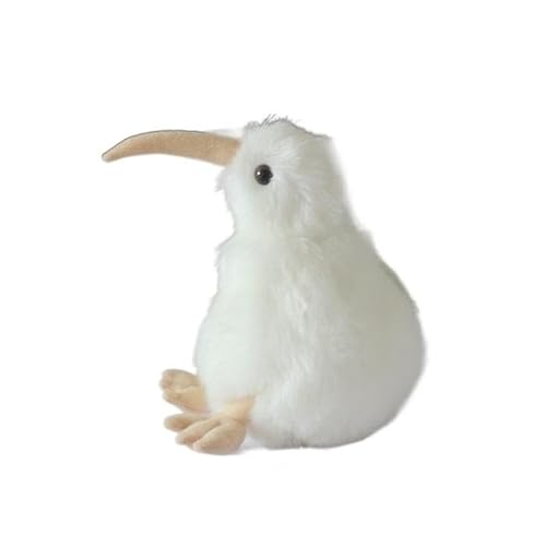 MZICXV Simuliertes Kiwi-Vogel-Plüschtier, Seeland-Kiwi-Kiwi-Vogel, kleine weiße Vogel-Plüschpuppe, weich und niedlich, Geschenk for die frühe Bildung, Heimtextilien(19cm) von MZICXV