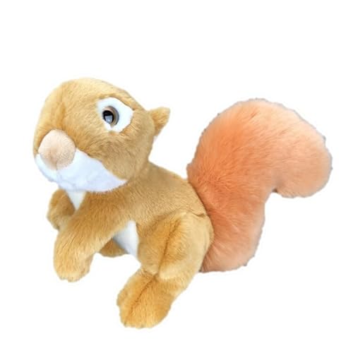 MZICXV Süßes 33 cm großes Eichhörnchen-Plüschtier, realistische Stofftierpuppe von MZICXV