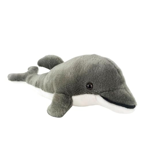 MZICXV Süßes 42 cm großes Delphin-Plüschtier, realistische Stofftierpuppe (Delphinidae) von MZICXV