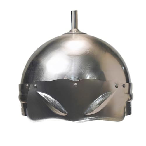 Medieval Iron Buddha Armour Helmet Shell, DIY Materials for Historical Reenactment, Unfinished Steel Helmet Body for LARP, Battle-Ready Knight Headwear(B) von MZICXV