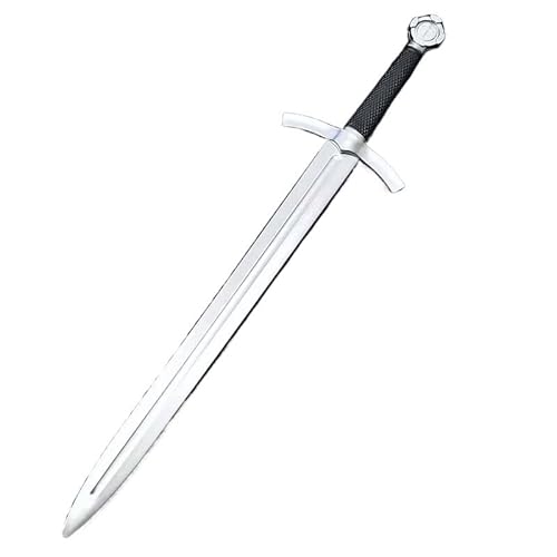 Ritterschwert aus Kunststoff for , 66 cm großes Cosplay-Requisit im Kreuzritter-Templer-Stil, sichere mittelalterliche Waffe for Rollenspiele for Kinderkostümpartys, Verkleidungen und Bühnenauftritte von MZICXV
