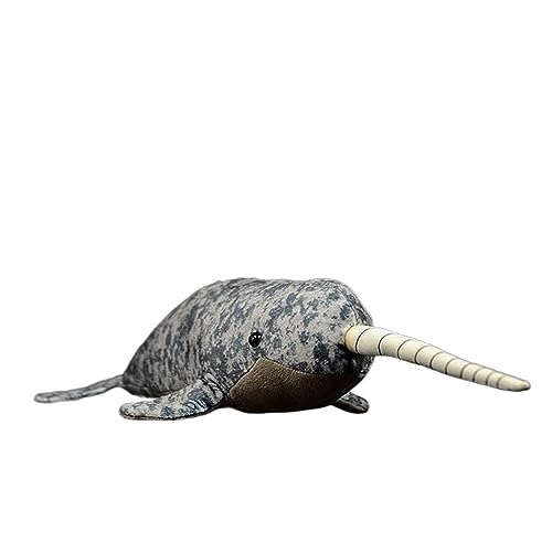 Simulation Narwal Puppe Narwal Puppe Weiches Plüschtier Modell Geschenk Simulation Narwal Puppe Narwal Puppe Weiches Plüschtier Modell Geschenk von MZICXV