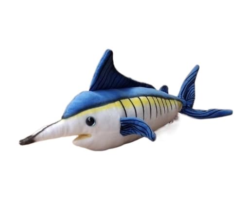 Simulation Plüsch Blaue Marlin Puppe Spielzeug Schwarz Leder Segelfisch Puppe Niedliche Weiche Schwarze Marlin Stoffpuppe Geschenk von MZICXV