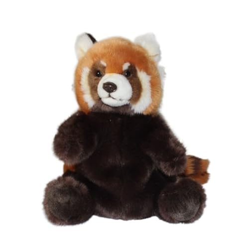 Simulation Roter Panda Handpuppe Puppe Roter Panda Plüschtier Bauchredner Requisiten Weich und niedlich Eltern-Früherziehung Requisiten Geschenk von MZICXV