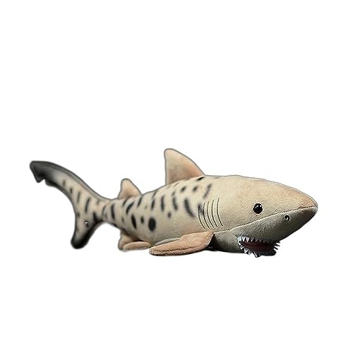 Simulation Tigerhai Puppe Sand Tigerhai Puppe Weiches Tier Plüschtier Modell von MZICXV