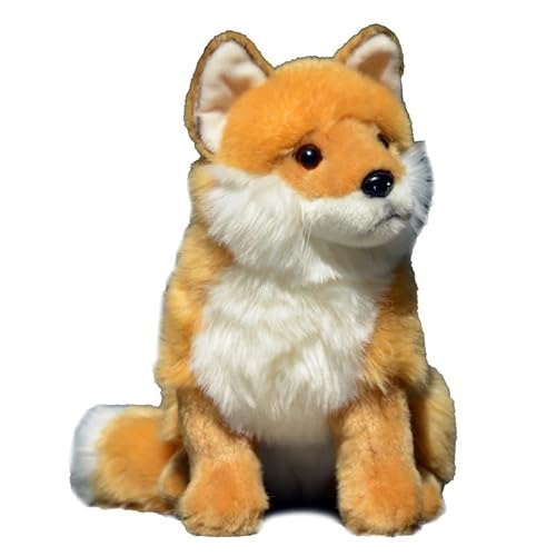 Simulation süße Fuchs Plüsch Puppe Rotfuchs Puppe Firefox Spielzeug Dekoration Tier Modell Dekoration weiches und süßes Geschenk von MZICXV