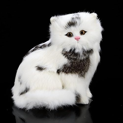 Simulation süße Katze Plüsch Spielzeug Perserkatze Modell Tier Wohnaccessoires Freundin Geschenk(Multi-Colored) von MZICXV
