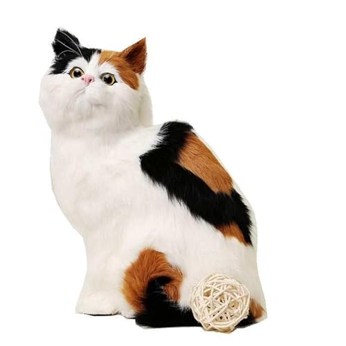 Simulation süße Katze Plüschtiere Tier Heimtextilien Modell Handwerk Kindergeschenke von MZICXV