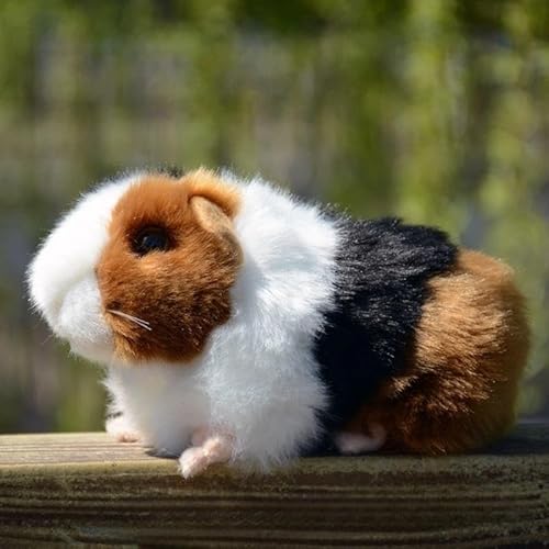 Simulation süße gelbe Meerschweinchen Plüschpuppe Meerschweinchen Tierpuppe Hamster Spielzeug Modell Geschenk(Brown) von MZICXV