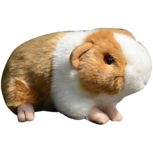 Simulation süße gelbe Meerschweinchen Plüschpuppe Meerschweinchen Tierpuppe Hamster Spielzeug Modell Geschenk(Orange) von MZICXV