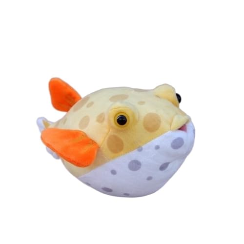 Simulation super süße Zierfische Plüschpuppe süße Box Kugelfisch Puppe Pfirsich Fisch Puppe Geschenk von MZICXV