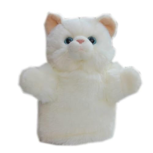 Simulation weiße Plüsch-Handpuppe, kleine Tier-Plüschhandschuhe, Bauchredner, Geschichtenerzählen, Geschenk, weich und niedlich, Eltern-Requisiten for die frühe Bildung Simulation weiße Plüsch-Handpuppe, kleine Tier-Plüschhandschuhe, Bauchredner, Geschichtenerzählen, Geschenk, weich und niedlich, Eltern-Requisiten for die frühe Bildung von MZICXV