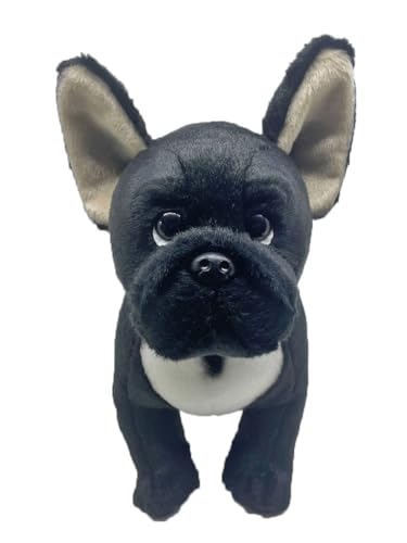 Simuliertes französisches Bulldoggen-Plüschtier, weiche und niedliche Stoffpuppe, Begleitergeschenk for Jungen und Mädchen, Heimtextilien von MZICXV