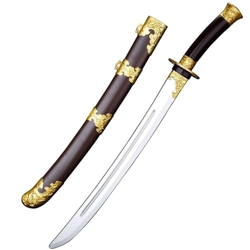 Spielzeugschwert im Messerstil, 66 cm, sichere Cosplay-Requisite aus PU-Kunststoff, Säbel der kaiserlichen Garde der Ming-Dynastie for Kostüme und Bühnenauftritte von Kindern und Erwachsenen(D) von MZICXV