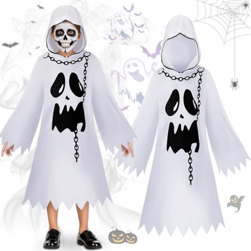 MZJAUVF Geister Kostüm Kinder, Gespenst Kostüm Kinder 120cm, Halloween Kinders Geist Kostüms, Kostüms Geists Kinders für Jungen Mädchen Halloween Cosplay MZJAUVF Geister Kostüm Kinder, Gespenst Kostüm Kinder 120cm, Halloween Kinders Geist Kostüms, Kostüms Geists Kinders für Jungen Mädchen Halloween Cosplay von MZJAUVF