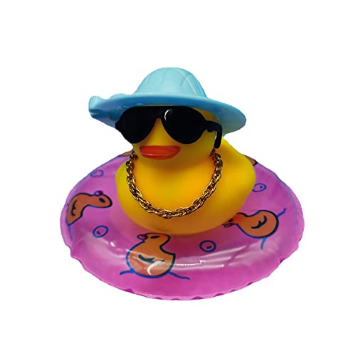 Kleine gelbe Weihnachts-Ente, Auto-Ornament, Armaturenbrett-Dekoration, Quietsch-Enten, Dekoration, Innenzubehör Kleine gelbe Weihnachts-Ente, Auto-Ornament, Armaturenbrett-Dekoration, Quietsch-Enten, Dekoration, Innenzubehör von MZRAN