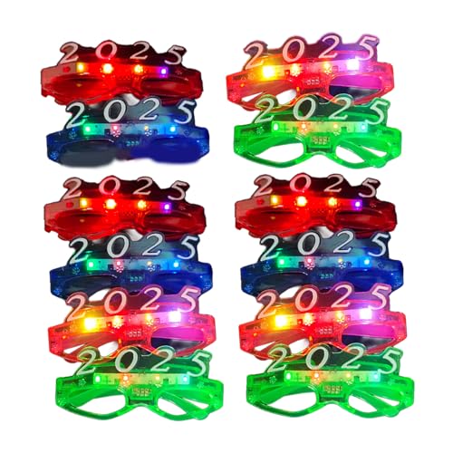 MZRAN 12 x Brillen für Kinder und Erwachsene, Festivals, Feiern, Requisiten, Brillen, Partyzubehör, leuchtendes Zubehör MZRAN 12 x Brillen für Kinder und Erwachsene, Festivals, Feiern, Requisiten, Brillen, Partyzubehör, leuchtendes Zubehör von MZRAN