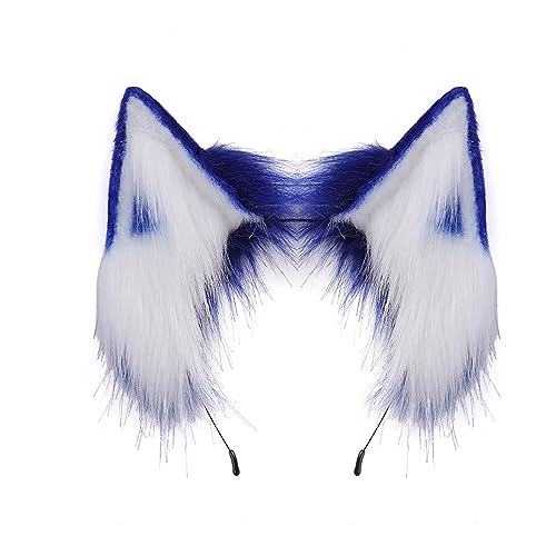 MZRAN Handgefertigter Ohren-Haarreif, einfarbig, pelzig, Plüsch, Tierhaarreifen, Anime-Kleid, Party, Cosplay, Kostüm, Haarschmuck MZRAN Handgefertigter Ohren-Haarreif, einfarbig, pelzig, Plüsch, Tierhaarreifen, Anime-Kleid, Party, Cosplay, Kostüm, Haarschmuck von MZRAN