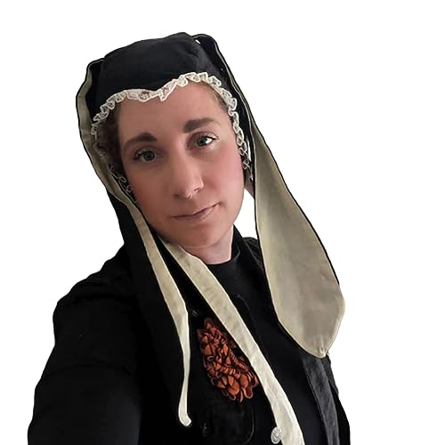 MZRAN Hut mit langen Ohren, Foto-Requisiten, Neujahr, Spitze, Halloween-Hut für Erwachsene, Kinder, Hornohren, Halloween, Totenkopf von MZRAN