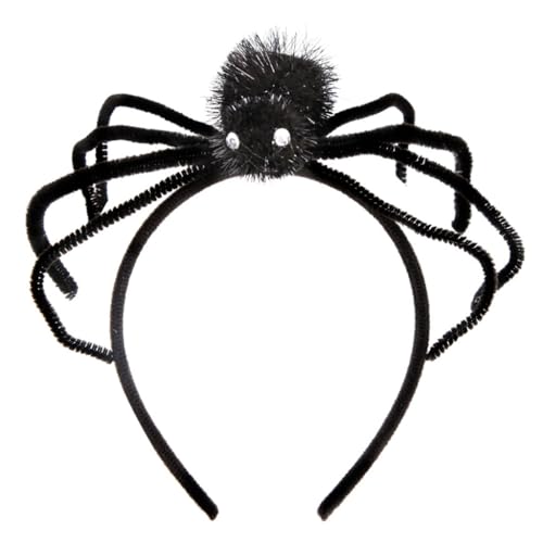 MZRAN Lametta Spinnen Form Haarreifen Fotoshootings Haarhalter Halloween Cosplay Party Kostüm Kopfbedeckung für Kinder Frauen von MZRAN