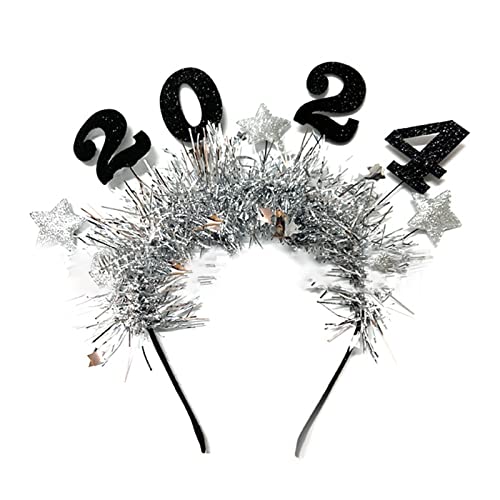 MZRAN Partygeschenk für Erwachsene, Lametta, Stirnband, Krone, Diadem, Weihnachtsdekoration, Neujahr, Haarschmuck für Kinder und Jugendliche MZRAN Partygeschenk für Erwachsene, Lametta, Stirnband, Krone, Diadem, Weihnachtsdekoration, Neujahr, Haarschmuck für Kinder und Jugendliche von MZRAN