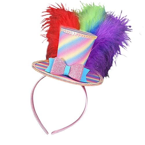 MZRAN Regenbogen-Hut, Haarband für Damen und Herren, Partyhut, Stirnband, Pailletten, Kostümzubehör für Festivals, Mottopartys MZRAN Regenbogen-Hut, Haarband für Damen und Herren, Partyhut, Stirnband, Pailletten, Kostümzubehör für Festivals, Mottopartys von MZRAN