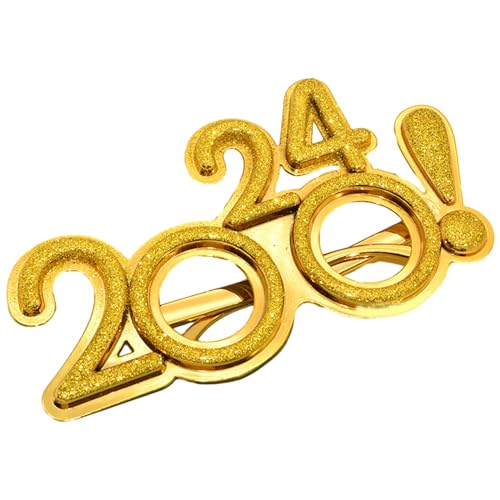 MZRAN Silvesterbrille für Kinder Erwachsene Festival Motto Requisiten Party Zubehör 2024 Brillenrahmen MZRAN Silvesterbrille für Kinder Erwachsene Festival Motto Requisiten Party Zubehör 2024 Brillenrahmen von MZRAN