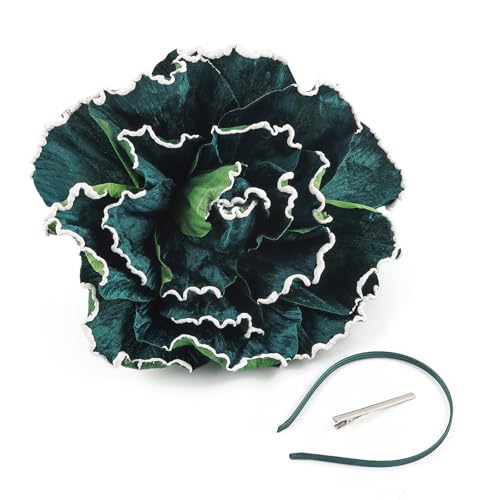 MZRAN Statement-Blumen-Haarschmuck, leichte Konstruktion, formelle Kleidung, Party-Zubehör, modisches Blumen-Haar-Accessoire von MZRAN
