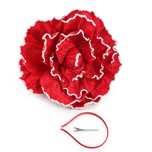 MZRAN Statement-Blumen-Haarschmuck, leichte Konstruktion, formelle Kleidung, Party-Zubehör, modisches Blumen-Haar-Accessoire MZRAN Statement-Blumen-Haarschmuck, leichte Konstruktion, formelle Kleidung, Party-Zubehör, modisches Blumen-Haar-Accessoire von MZRAN