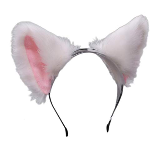 MZRAN Stilvolle Katzenohren-Haarbänder, pelzige Plüschtierohren, Haarreifen für Halloween, Cosplays, Partys MZRAN Stilvolle Katzenohren-Haarbänder, pelzige Plüschtierohren, Haarreifen für Halloween, Cosplays, Partys von MZRAN