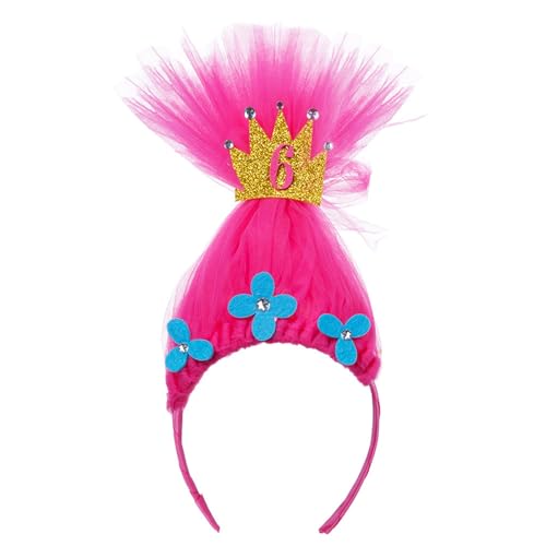 MZRAN Stilvolle Prinzessinnen-Haarschmuck, Bälle, Geburtstag, lustige Kopfbedeckung, Halloween, Tüll, bezaubernde Haar-Kopfbedeckung MZRAN Stilvolle Prinzessinnen-Haarschmuck, Bälle, Geburtstag, lustige Kopfbedeckung, Halloween, Tüll, bezaubernde Haar-Kopfbedeckung von MZRAN