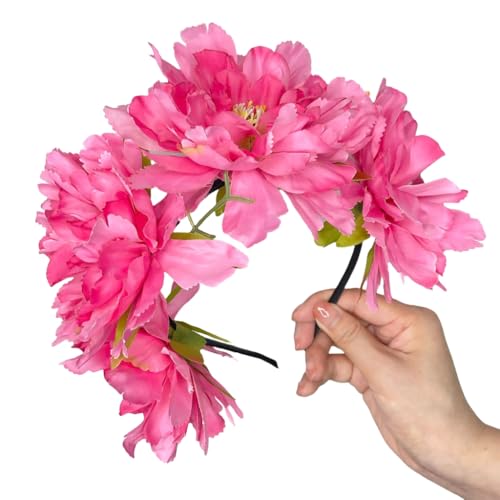 MZRAN Zarte Strand-Pfingstrosen-Kopfbedeckung, Stirnband, Foto-Requisiten, Party, Cosplay, Kostüme, Tanzparty, Stirnband für Hochzeit MZRAN Zarte Strand-Pfingstrosen-Kopfbedeckung, Stirnband, Foto-Requisiten, Party, Cosplay, Kostüme, Tanzparty, Stirnband für Hochzeit von MZRAN