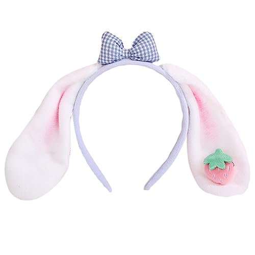 MZRAN Zartes Haarreif, Erdbeeren und Schleife, Dekor, Haarreif, Frühlings-Kopfschmuck, Cosplay, Party, für Damen, Teenager MZRAN Zartes Haarreif, Erdbeeren und Schleife, Dekor, Haarreif, Frühlings-Kopfschmuck, Cosplay, Party, für Damen, Teenager von MZRAN