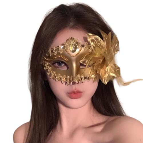 Masquerades Venezianer-Maske, Glitzer, halbes Gesicht, Augenmaske für Halloween, Ball, Cosplay, Aufführungen, Karneval von MZRAN