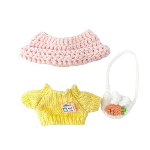 Puppenkleidung, weich strukturiert, Outfit-Kollektion für 15–17 cm große Displaymodelle und bewegliche Figuren, 3 Stück Puppenkleidung, weich strukturiert, Outfit-Kollektion für 15–17 cm große Displaymodelle und bewegliche Figuren, 3 Stück von MZRAN