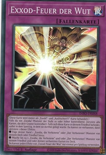 INFO-DE068 - Exxod-Feuer der Wut - Super Rare - Deutsch - 1. Auflage - The Infinite Forbidden - mit MZTCG Versandschutz Yugioh von MZTCG