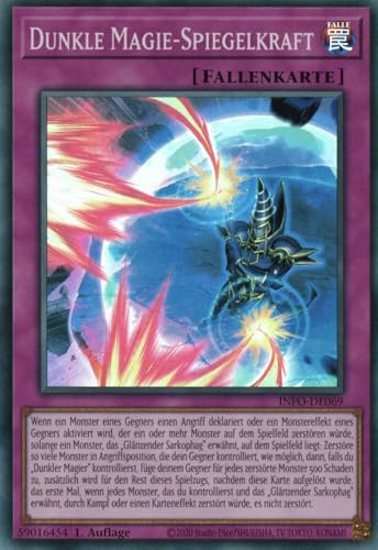 INFO-DE069 - Dunkler Magie-Spiegelkraft - Super Rare - Deutsch - 1. Auflage - The Infinite Forbidden - mit MZTCG Versandschutz Yugioh von MZTCG