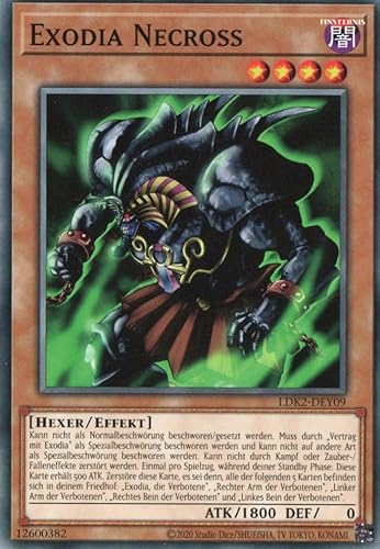 LDK2-DEY09 - Exodia Necross - Common - Reprint - Deutsch - Legendary Decks II - mit MZTCG Versandschutz Yugioh von MZTCG