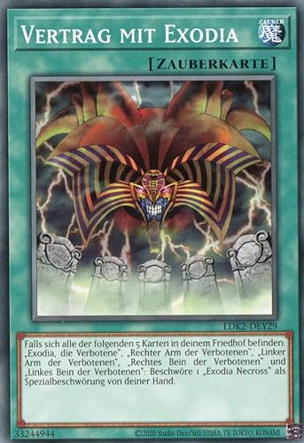 LDK2-DEY29 - Vertrag mit Exodia - Common - Reprint - Deutsch - Legendary Decks II - mit MZTCG Versandschutz Yugioh von MZTCG