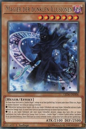 LED6-DE006 - Magier der dunklen Illusionen - Rare - 1. Auflage - Deutsch - Legendary Duelist: Magical Hero - mit MZTCG Versandschutz von MZTCG